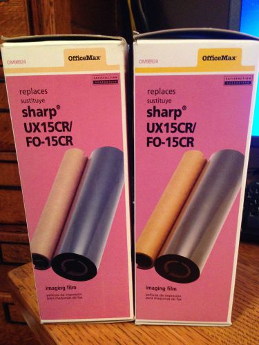 2 BOXES SHARP UX15CR FO-15CR IMAGING FILM 8.66 WIDE 492 FEET LONG