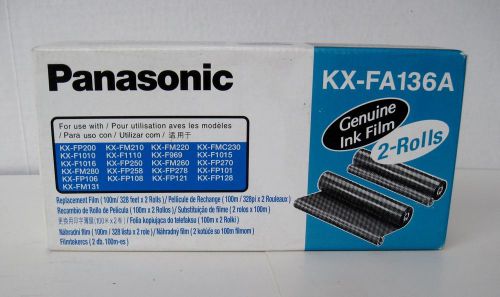 Panasonic kx fa136a replacement fax film 2 roles per box new oem fp200 f1010 for sale