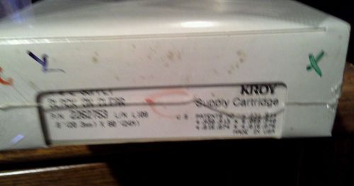 Kroy 360 Labeling Tape Black On Clear