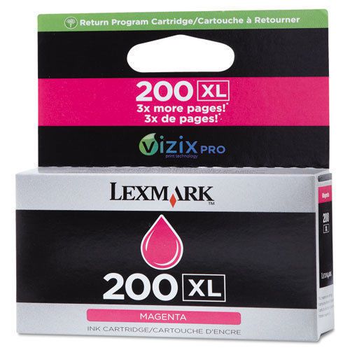 Lexmark 200XL Magenta Ink Cartridge (14L0176), High Yield