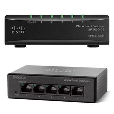 Cisco SF100D 5 Port 10 100 Switch *UPC* 882658437854