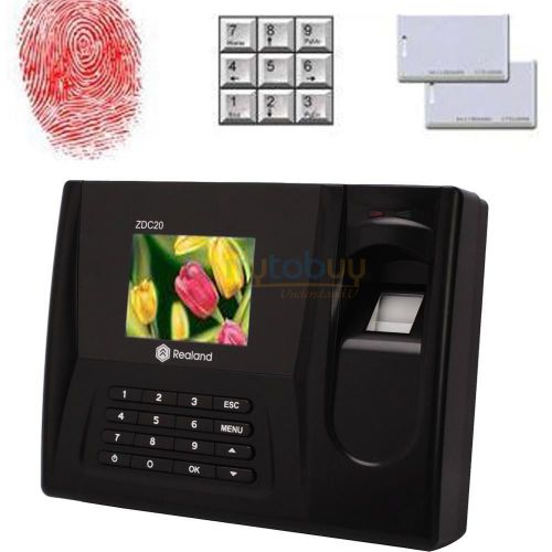 New ZDC20 USB Fingerprint Time Clock Attendance System and ID Card Reader