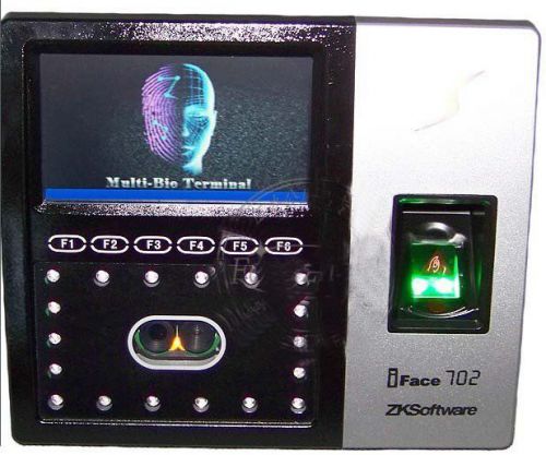 4.3” ZKsoftware iface702 Facial Recognition Fingerprint  Clock Access Control