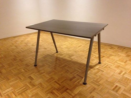 Ikea Galant Schreibtisch grau 120 x 80 cm