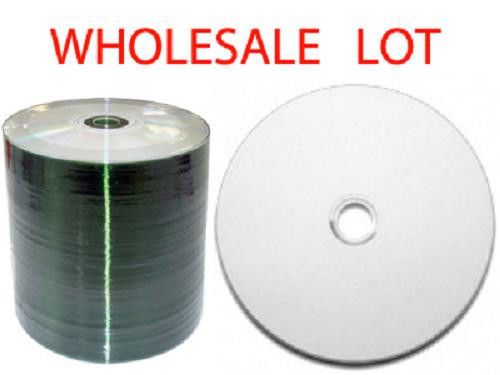 900 Blank CDs White Inkjet Printable - Largest  White Surface Space You Can Find