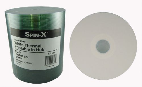 500 Prodisc 52x CD-R White Thermal Hub Printable Blank Recordable CD Media Disk