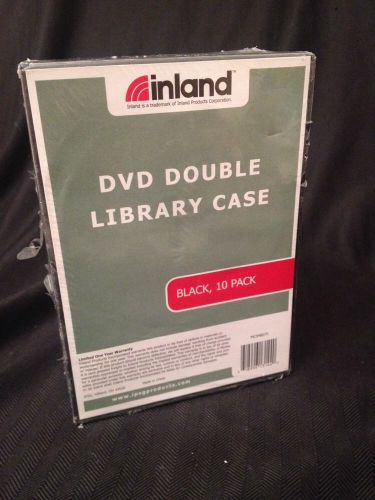 D-V, 10 Standard 14mm Double Black Blu Ray DVD CD Case NEW