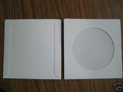 200 pcs   cardboard cd sleeves w/ window  - sf10 for sale