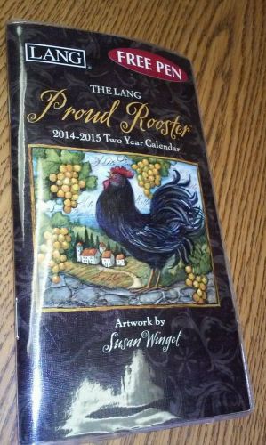 Calendar Organizer 2014 - 2015 The lang proud rooster 24 Month free pen inside