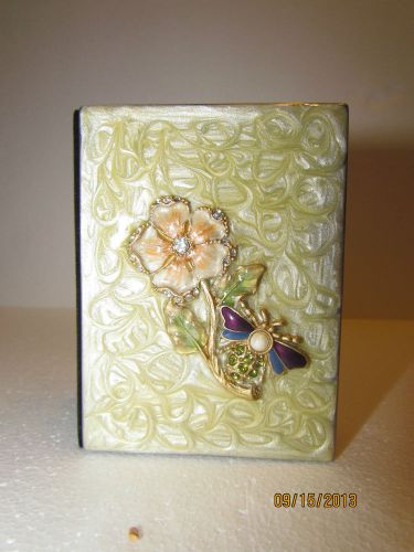 Small Ornately Embellished Album or Bus. Card Holder