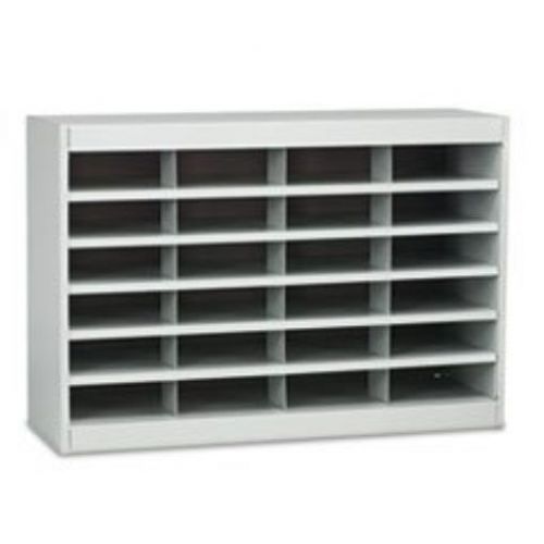 ** Steel/Fiberboard E-Z Stor Sorter  24 Sections  37 1/2 x 12 3/4 x 25 3/4  Gray
