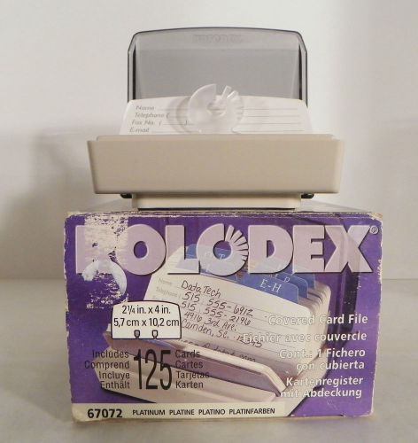 Rolodex Office Covered 2-1/4 x 4&#034; Lined 125 Card File 602687 New Old Stock 1999