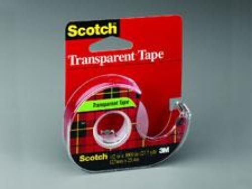 3M Scotch Transparent Tape 1/2&#039;&#039; x 1100 Ft Refillable Dispenser