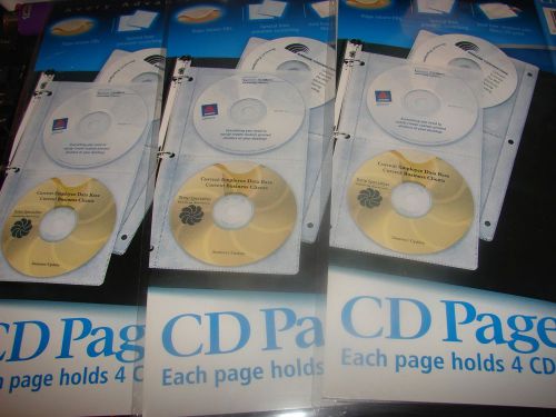 Avery Binder Pages CD/DVD Holder Cover Clear 3 packs of 5 pages each