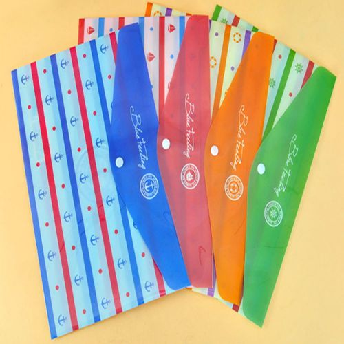 2pc Mix Stripe Style Diary A4 File Folder Paper Portable Stationery Paper Bag