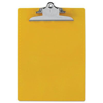 Recycled Plastic Clipboards, 1&#034; Capacity, Holds 8-1/2w x 12h, Yellow