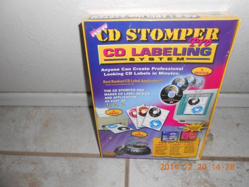 New cd stomper pro cd labeling system for sale