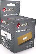 Dymo 30320 Compatible labels by Maco 1 1/8&#034; x 3.5&#034; 520  Labels to the Box