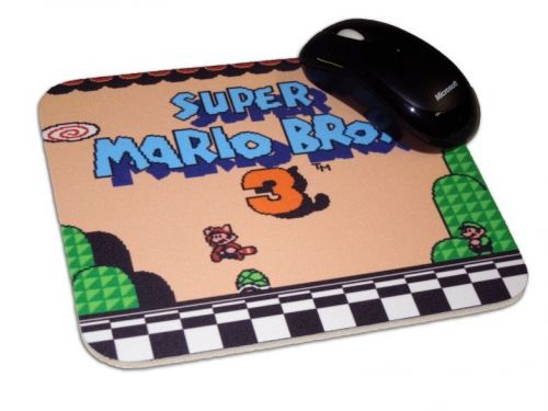 Super Mario Bros 3 Mouse Pad, NES, Nintendo, SMB, Retro, Video Game.