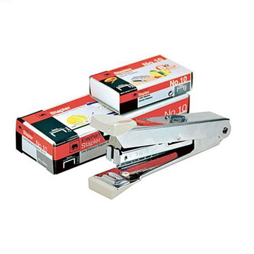 NEW ELEPHANT NO.10 STAPLER+1000 STAPLES FREE, 20 PAPER SHEETS OFFICE SUPPLIES