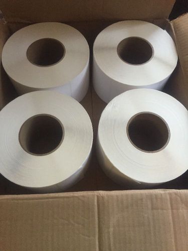 Label, white, thermal transfer paper, pk4 4x2 tt-p for sale
