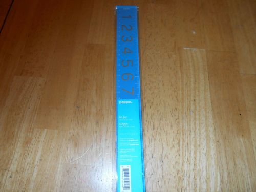 Poppin Pool Blue Ruler 13 IN   33 CM