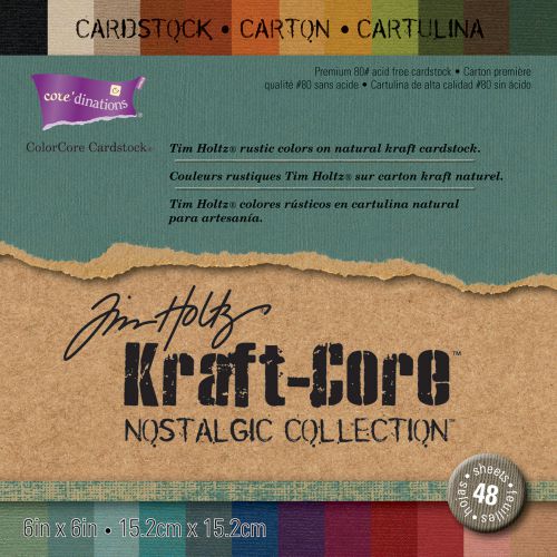 Darice Core-dinations Kraft Core By Tim Holtz 6-in x 6-in 48/Pkg Nostalgic