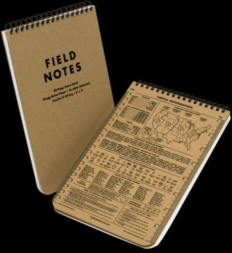 Field Notes Brand: Steno Pad - 80 Pages - 6&#034; x 9&#034; Made In USA
