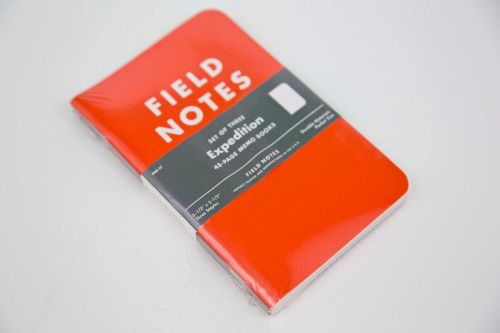 Field Notes Brand Expedition Edition - Pack of Three - Factory Seal - Waterproof