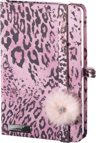 Lanybook Collection Hardbook A6 Notebook Wild Cat with Swarovski Crystal Accent
