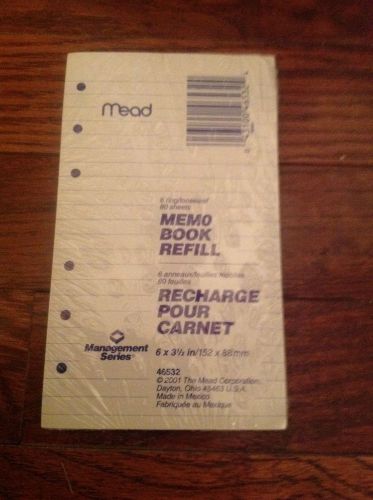 (1) Mead Memo Book Refill #46532 80 sheets