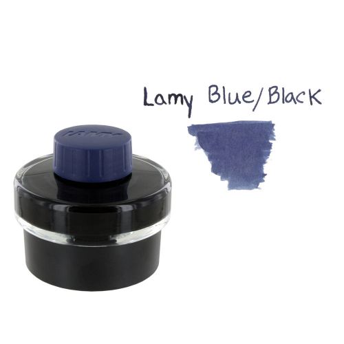 Lamy t52 fountain pen 50ml glass bottled ink, blue/black ink for sale
