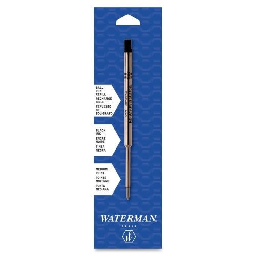 LOT OF 4 Waterman Ballpoint Pen Refill - Medium Point - Black
