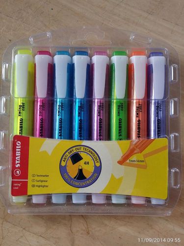 Stabilo Swing Cool Pocket Highlighters - Available Pack 8