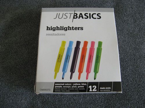 Highlighter Markers &#034;just basic&#034; Box of 12 NEW