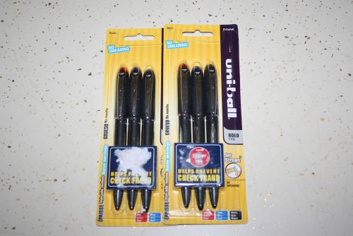 &gt;&gt;&gt;NEW Uni-Ball Ink Pen 2-3packs Jet Stream BOLD 1mm Red Blue Black No Smearing
