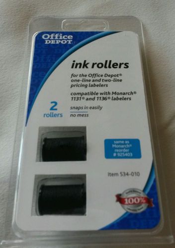 Replacement Ink Rollers for 1131/1136 Pricing Labelers, Black