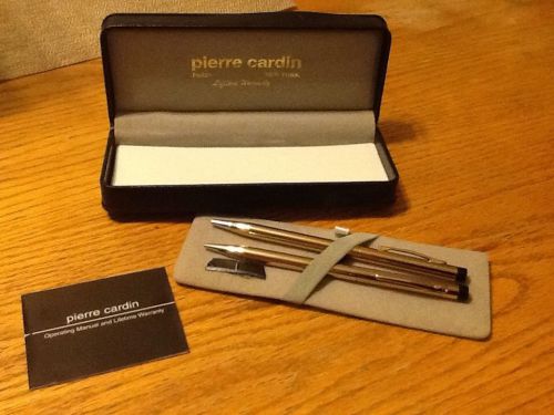 Vintage Pierre Cardin Pen &amp; Pencil Gold Plated Gift Set-Never Used!