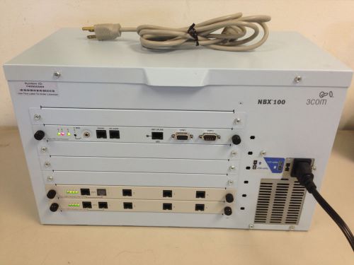 3COM NBX 100 Communications System Chasis 3C10111C With Modules