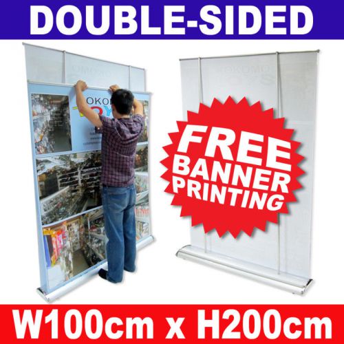 Exhibition pull pop up banner stand double-sided prints for sale