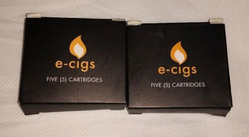 e-cigs cartridges brand new in box 2 packs 5 in each box total of 10