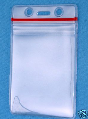 Government id card holder zip close waterproof lot 10 for sale