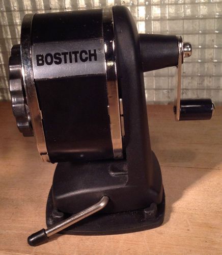Stanley Bostitch Vacuum Manual Pencil Sharpener, Black Excellent Condition