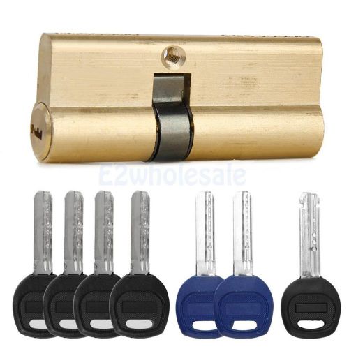 75MM 42.5/32.5 Brass Key Cylinder Door Lock Barrel High Security with 7 keys