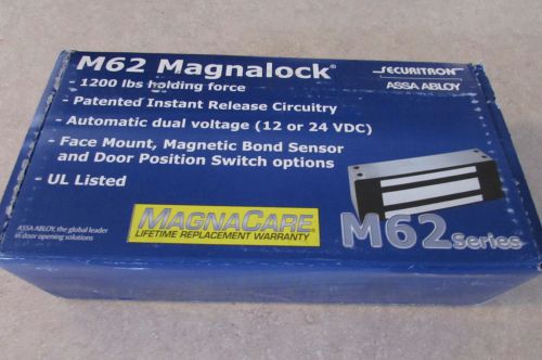 Securitron m62 magnalock 12 24 vdc 1200lb mag lock access control 60 day returns for sale