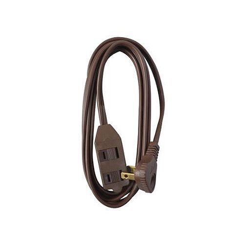 Master electrician 09407me 7-foot flatplug extension cord low profile  brown for sale