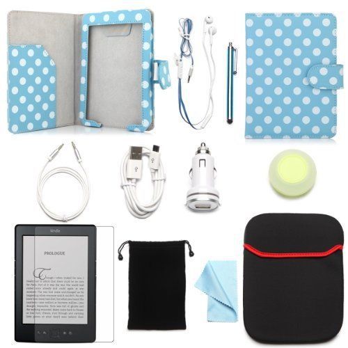 Arion kindle 11-item accessory bundle kit for new amazon kindle paperwhite - pu for sale