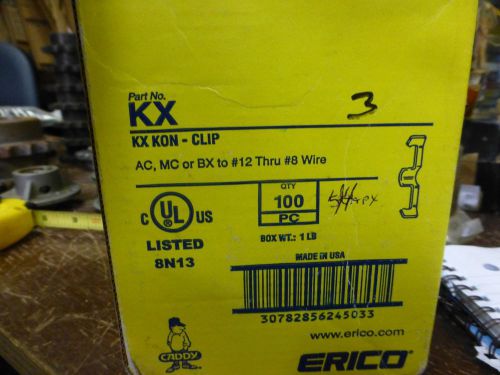 Erico KX KON Clip AC MC  BX  #12 t0 #8 wire apx 44 pieces