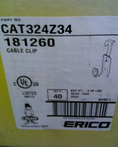 Erico/caddy j-hooks for low voltage support of data cables.box of 40. cat324z234 for sale