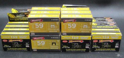*lot of 30* new genuine arrow 591189/bl t59 insulated staples (black / clear) for sale